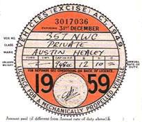 Last of the Old Tax Discs